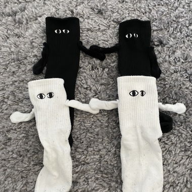  socks holding hands
