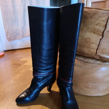 Bottes vintages noires 80's