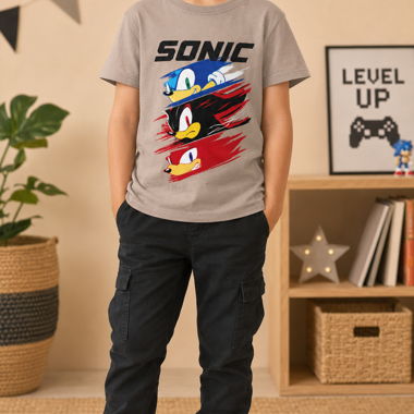 Sonic T-Shirt für Kinder 7-8 Jahre