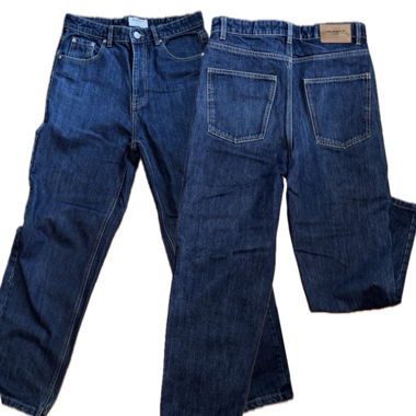 Jeans in denim Regular Fit blu scuro