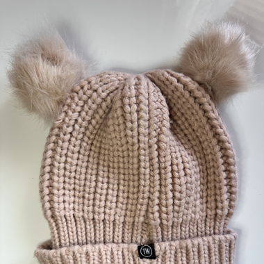 Bonnet rose à deux pompons Tally Weijl