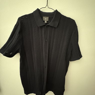 H&M Black Knit Shirt