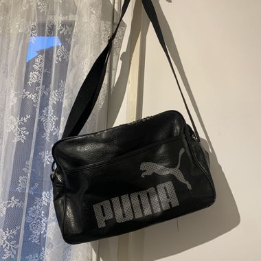 Black Puma Crossbody Bag