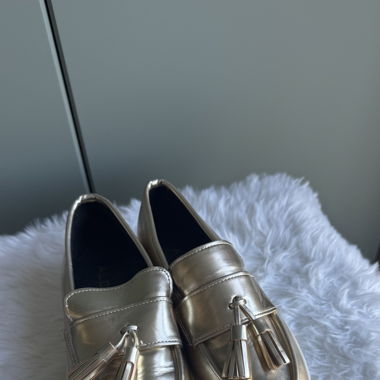 Platform Mocassins - Gold