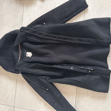 Black Teddy Jacket with Hood