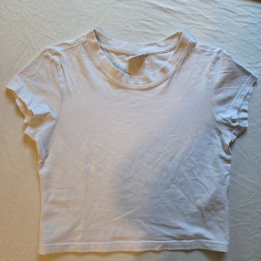 Crop top bianco