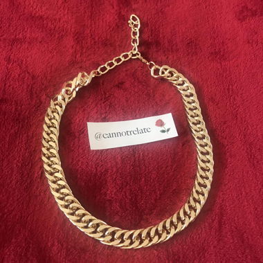 Gold Chain Choker Necklace