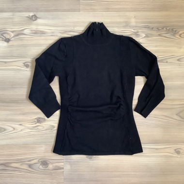 Pull en maille noir manches 3/4