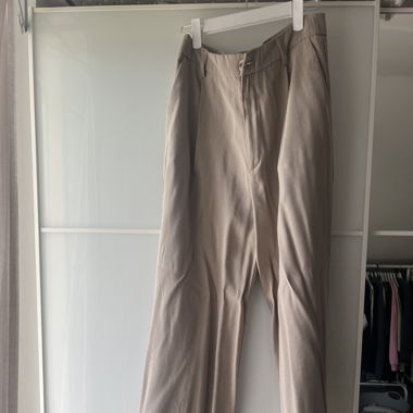 Beige Anzugshose
