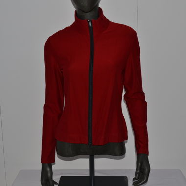 The Swiss Label rote Zip-Jacke