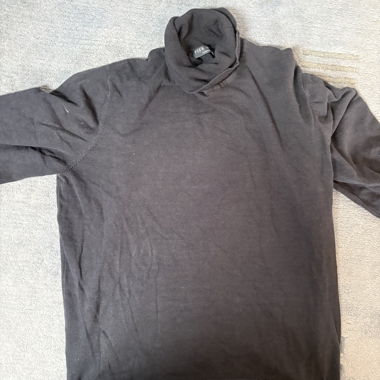 Maglione Nero Collo Alto