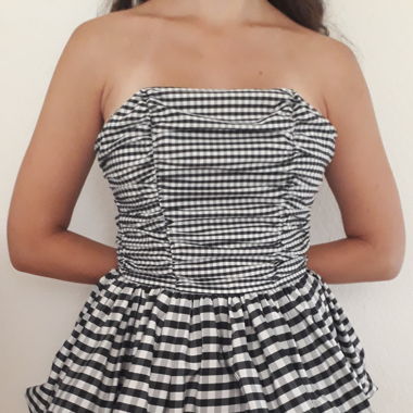 trägerloses Cocktailkleid / Festkleid / Kleid