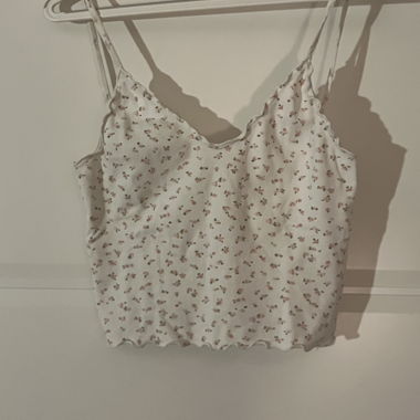 Crop top floreale