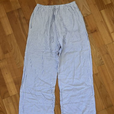 Leinenhosen Blau-Weiss gestreift