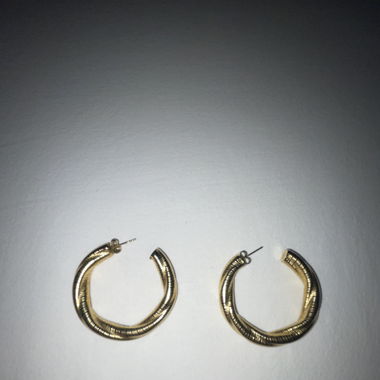 Gold hoop earrings
