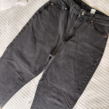 Schwarze Vintage Jeans