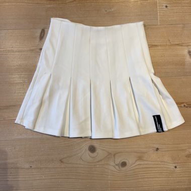 White Pleated Skirt