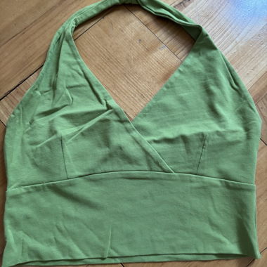 top halter verde di Subdued