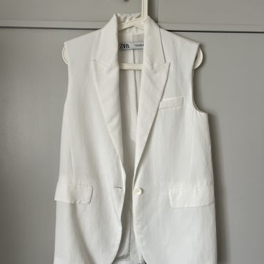 Veste sans manches blanche ZARA XS