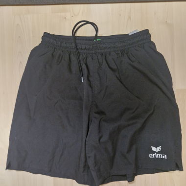 Schwarze Erima Sportshorts