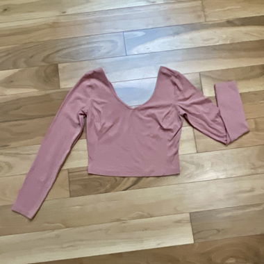 Top crop a maniche lunghe Lululemon