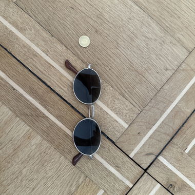 Zara Round Sunglasses with Metal Frame