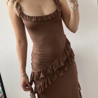 Braunes Kleid