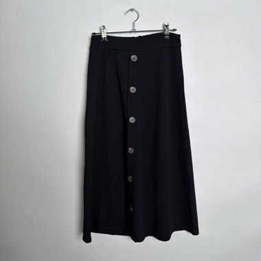 Black midi skirt