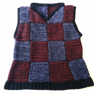 Gilet crocheté fait main épais