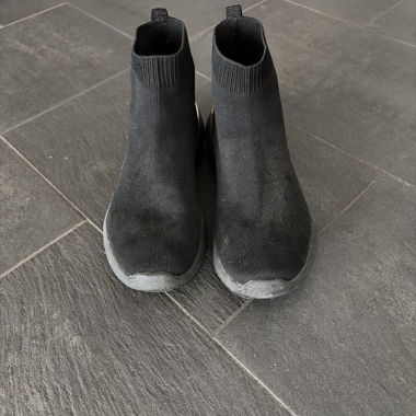 Schwarze Sock Boots