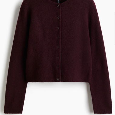 Gilet bordeaux H&M
