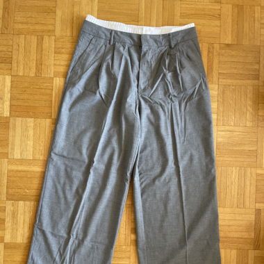 pantalon de tailleur gris clair