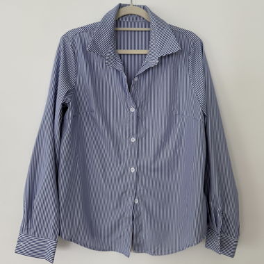 Chemise rayee bleue - SHEIN