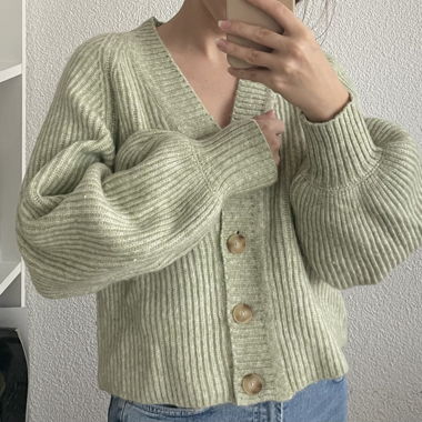 Strickpullover grün