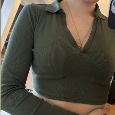 Crop top à manches longues 