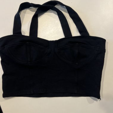 Top, sous-veste noire