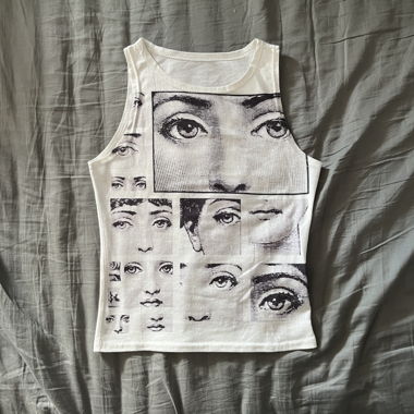 top with eye print
