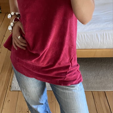 Pinkes Tanktop aus Frotte