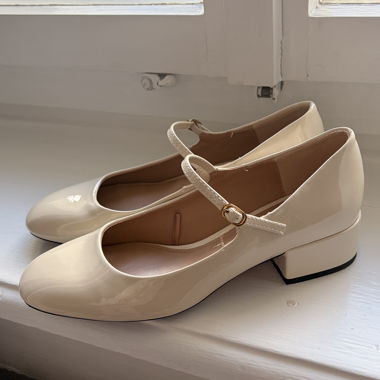 Escarpins Mary Jane crème