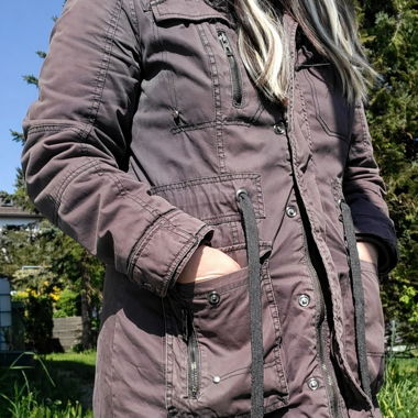 Giacca punk vasted marrone