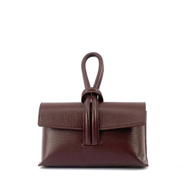 Pochette en cuir avec bandoulière 