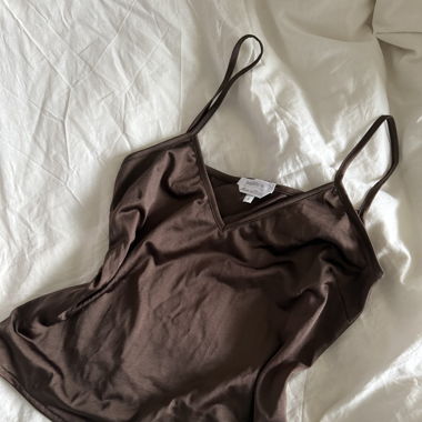 satin tank top