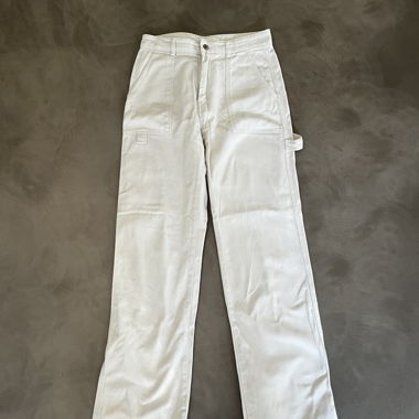 Pantaloni cargo bianchi
