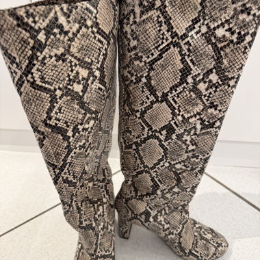 ZARA hohe Stiefel Python-Muster 36