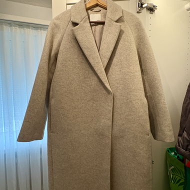 H&M Beige Wool Coat XS