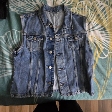 Gilet jean sans manches