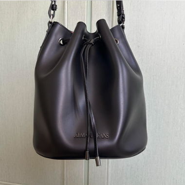 Black bucket bag Giorgio Armani