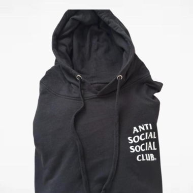 Anti social social club hoodie schwarz XL