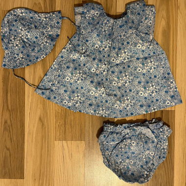 Liberty Floral Baby Outfit Set 6M/ Jacadi