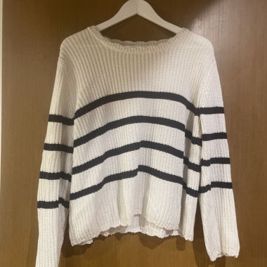 Pull en maille à rayures